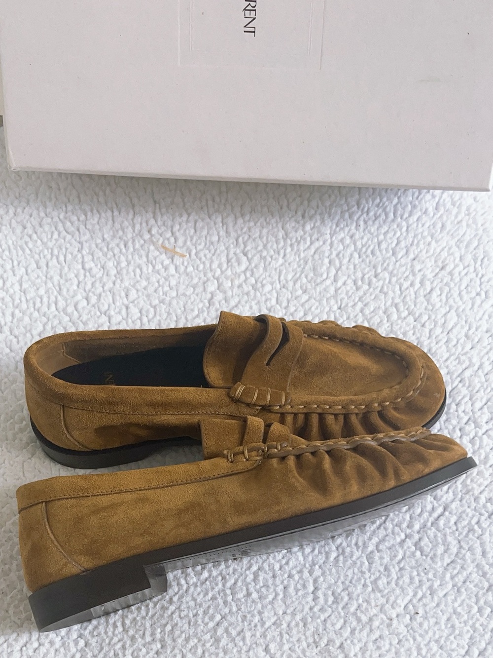 Saint Laurent Women’s YSL Le Loafer Supple in suede - Picture 3 of 16